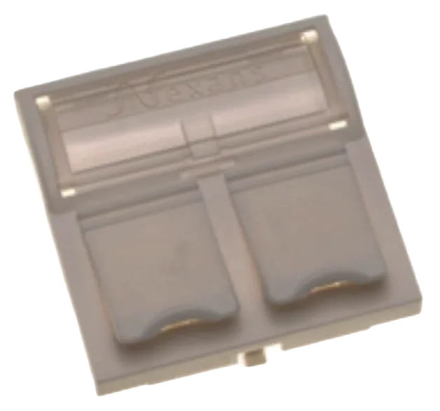 LANmark EU style 45 × 45 module 2 Snap-In flat white