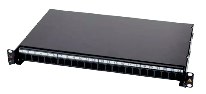 LANmark-Of Patch Panel Snap-In Sliding Black