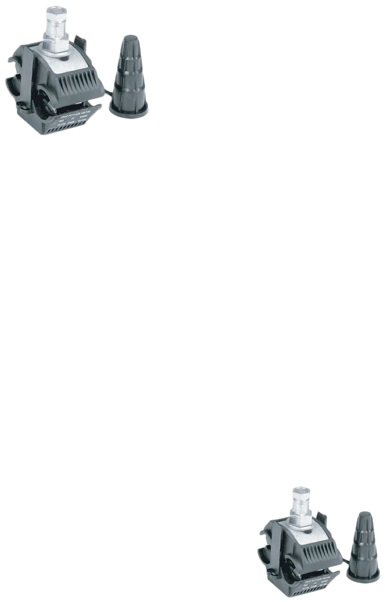 Insulation Piercing Connectors To cover wide range of cables